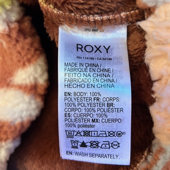 NWT ROXY bonfires on the beach thick Sherpa size S/M - Picture 11 of 13